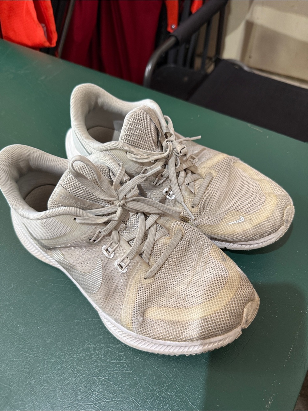 Nike Men's Gray Mesh Athletic Sneakers